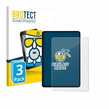 Parte frontale di una confezione del prodotto con il logo del marchio BROTECT. Accanto è raffigurato il dispositivo Xiaomi Pad