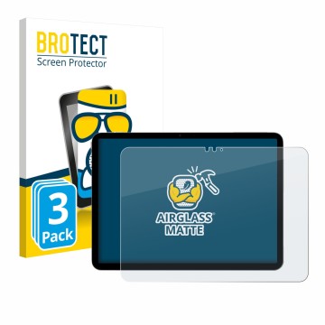 Vorderseite einer Produktverpackung mit dem Markenlogo BROTECT. Daneben ist das Gerät Apple iPad Air 11