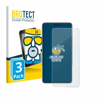 Vorderseite einer Produktverpackung mit dem Markenlogo BROTECT. Daneben ist das Gerät Huawei Mate 60 Pro Plus mit dem zugehöri