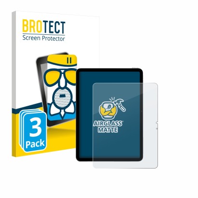 Parte frontale di una confezione del prodotto con il logo del marchio BROTECT. Accanto è raffigurato il dispositivo Apple iPad