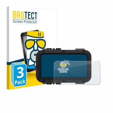 Front side of a product packaging with the brand logo BROTECT. Next to it is the device Suunto Nautic shown with the correspon