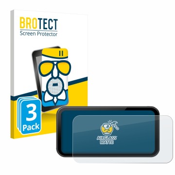 Front side of a product packaging with the brand logo BROTECT. Next to it is the device Wonsidary W622 6.25