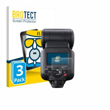 Vorderseite einer Produktverpackung mit dem Markenlogo BROTECT. Daneben ist das Gerät Canon Speedlite EL-5 mit dem zugehörigen