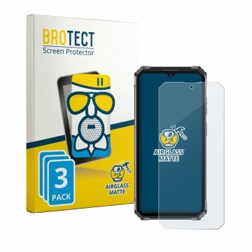 Front side of a product packaging with the brand logo BROTECT. Next to it is the device Oukitel G7 shown with the correspondin