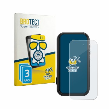 Face avant d’un emballage produit avec le logo de la marque BROTECT. À côté, l’appareil Fossibot F116 Pro 5G est représenté av