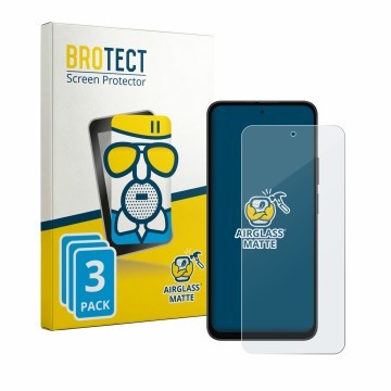 Parte frontal de un envase de producto con el logotipo de la marca BROTECT. Al lado se muestra el dispositivo Doogee B10 Pro c