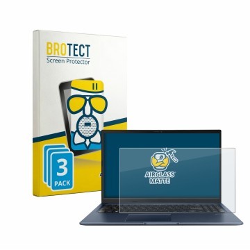 Parte frontale di una confezione del prodotto con il logo del marchio BROTECT. Accanto è raffigurato il dispositivo ASUS Vivob