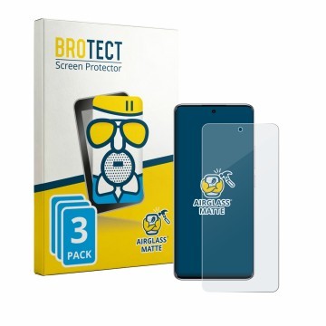 Face avant d’un emballage produit avec le logo de la marque BROTECT. À côté, l’appareil Xiaomi Redmi Note 15 Special Edition e