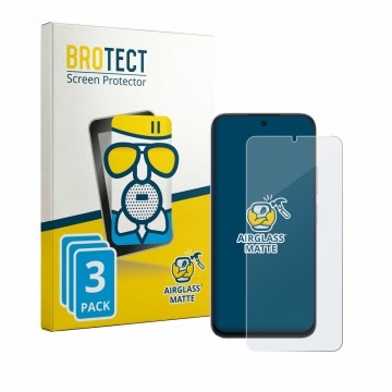 Front side of a product packaging with the brand logo BROTECT. Next to it is the device Honor Play 80 shown with the correspon