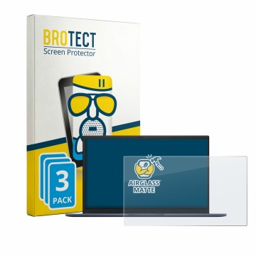 Face avant d’un emballage produit avec le logo de la marque BROTECT. À côté, l’appareil ASUS Vivobook 15 F1504 est représenté 