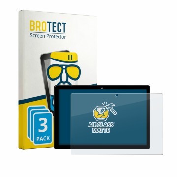 Parte frontal de un envase de producto con el logotipo de la marca BROTECT. Al lado se muestra el dispositivo Crelander T40 10