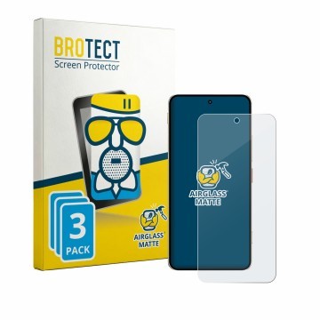 Parte frontal de un envase de producto con el logotipo de la marca BROTECT. Al lado se muestra el dispositivo ZTE Nubia Focus 