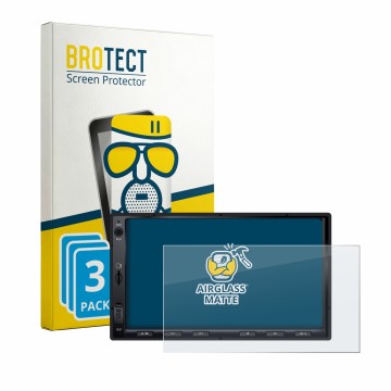 Vorderseite einer Produktverpackung mit dem Markenlogo BROTECT. Daneben ist das Gerät Atoto A5LG2A7T 7