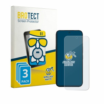 Parte frontal de un envase de producto con el logotipo de la marca BROTECT. Al lado se muestra el dispositivo Infinix Note 60 