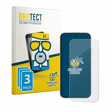 Parte frontal de un envase de producto con el logotipo de la marca BROTECT. Al lado se muestra el dispositivo Huawei Enjoy 90 