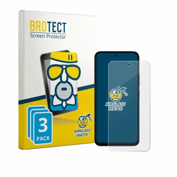 Vorderseite einer Produktverpackung mit dem Markenlogo BROTECT. Daneben ist das Gerät Xiaomi Poco M8s mit dem zugehörigen Disp