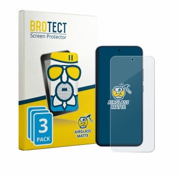 Face avant d’un emballage produit avec le logo de la marque BROTECT. À côté, l’appareil Oppo F33 Pro est représenté avec la pr