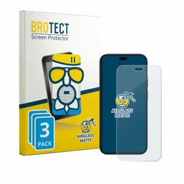 Parte frontal de un envase de producto con el logotipo de la marca BROTECT. Al lado se muestra el dispositivo Huawei Pura 90 c