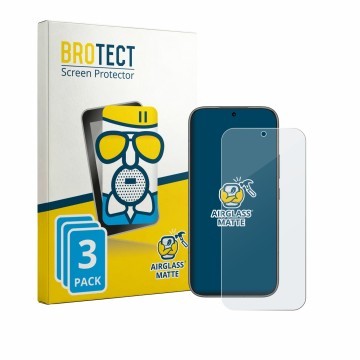 Vorderseite einer Produktverpackung mit dem Markenlogo BROTECT. Daneben ist das Gerät Honor 600 Pro mit dem zugehörigen Displa