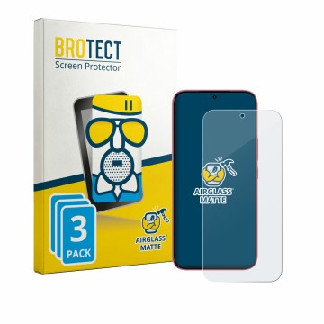 Vorderseite einer Produktverpackung mit dem Markenlogo BROTECT. Daneben ist das Gerät Infinix GT 50 Pro mit dem zugehörigen Di