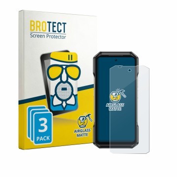 Vorderseite einer Produktverpackung mit dem Markenlogo BROTECT. Daneben ist das Gerät Ulefone Armor 27T Pro Plus mit dem zugeh