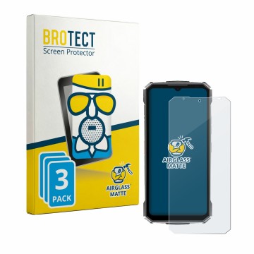 Vorderseite einer Produktverpackung mit dem Markenlogo BROTECT. Daneben ist das Gerät Doogee Fire 7 Ultra mit dem zugehörigen 