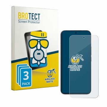 Vorderseite einer Produktverpackung mit dem Markenlogo BROTECT. Daneben ist das Gerät Xiaomi 17T Pro mit dem zugehörigen Displ