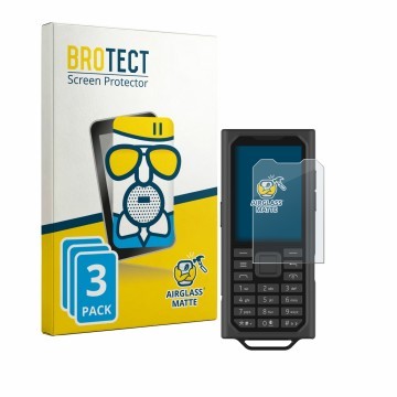 Parte frontale di una confezione del prodotto con il logo del marchio BROTECT. Accanto è raffigurato il dispositivo HMD Terra 