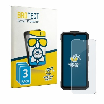 Vorderseite einer Produktverpackung mit dem Markenlogo BROTECT. Daneben ist das Gerät Doogee Fire 7 Pro mit dem zugehörigen Di