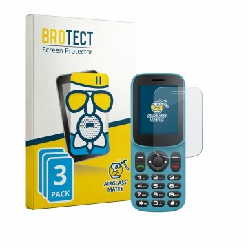 Front side of a product packaging with the brand logo BROTECT. Next to it is the device Uleway T185 shown with the correspondi