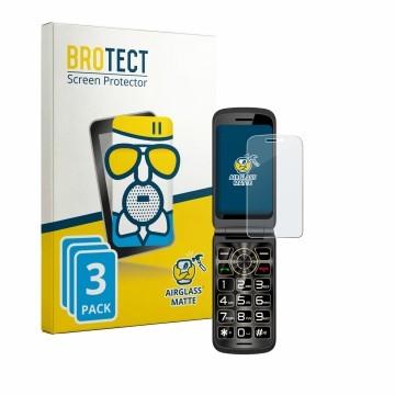 Vorderseite einer Produktverpackung mit dem Markenlogo BROTECT. Daneben ist das Gerät Guwet G739 mit dem zugehörigen Displaysc