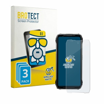 Vorderseite einer Produktverpackung mit dem Markenlogo BROTECT. Daneben ist das Gerät Blackview Fort 200 mit dem zugehörigen D