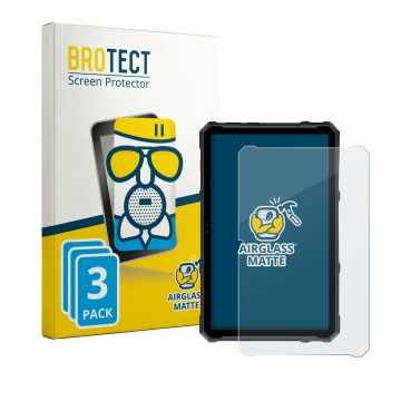 Parte frontal de un envase de producto con el logotipo de la marca BROTECT. Al lado se muestra el dispositivo Ulefone Armor Pa