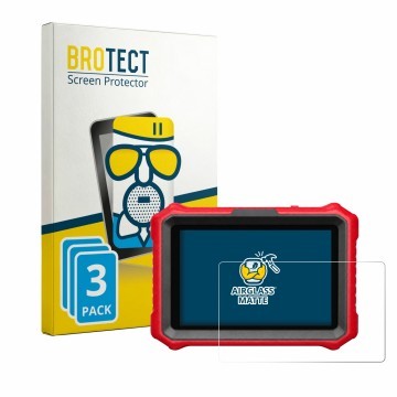 Parte frontal de un envase de producto con el logotipo de la marca BROTECT. Al lado se muestra el dispositivo KINGBOLEN K8 Eli