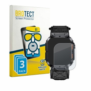 Front side of a product packaging with the brand logo BROTECT. Next to it is the device Megalith K57PRO shown with the corresp