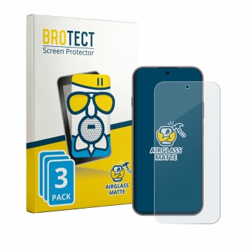 Front side of a product packaging with the brand logo BROTECT. Next to it is the device Huawei Nova 15 Max shown with the corr