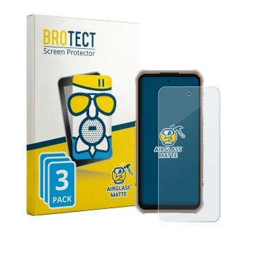 Vorderseite einer Produktverpackung mit dem Markenlogo BROTECT. Daneben ist das Gerät Ulefone RugOne Xever 8 mit dem zugehörig