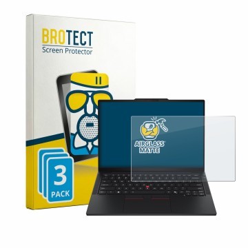 Vorderseite einer Produktverpackung mit dem Markenlogo BROTECT. Daneben ist das Gerät Lenovo ThinkPad T14s Gen 7 mit dem zugeh