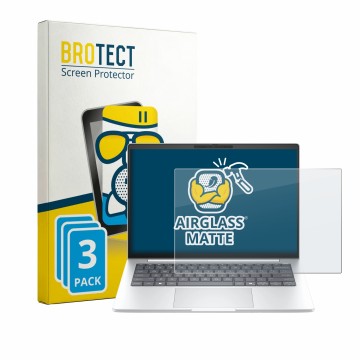 Vorderseite einer Produktverpackung mit dem Markenlogo BROTECT. Daneben ist das Gerät HP EliteBook 8 G2a 14