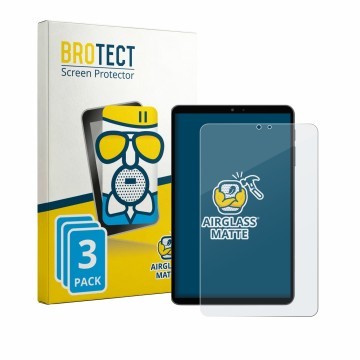 Face avant d’un emballage produit avec le logo de la marque BROTECT. À côté, l’appareil Alldocube iPlay 80 mini Pro est représ