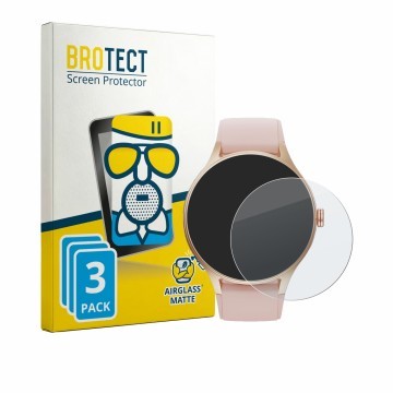 Vorderseite einer Produktverpackung mit dem Markenlogo BROTECT. Daneben ist das Gerät Woneligo Smartwatch 1.57