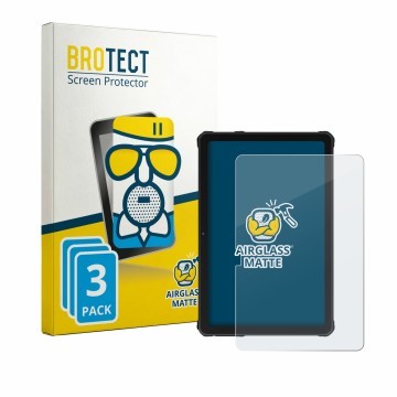 Vorderseite einer Produktverpackung mit dem Markenlogo BROTECT. Daneben ist das Gerät Oukitel RT10 mit dem zugehörigen Display