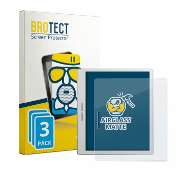 Vorderseite einer Produktverpackung mit dem Markenlogo BROTECT. Daneben ist das Gerät Bigme B7 Pro mit dem zugehörigen Display