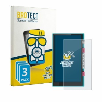 Vorderseite einer Produktverpackung mit dem Markenlogo BROTECT. Daneben ist das Gerät Hiby Digital M500 mit dem zugehörigen Di