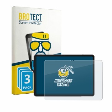 Front side of a product packaging with the brand logo BROTECT. Next to it is the device Ulefone Tab A12 Pro shown with the cor
