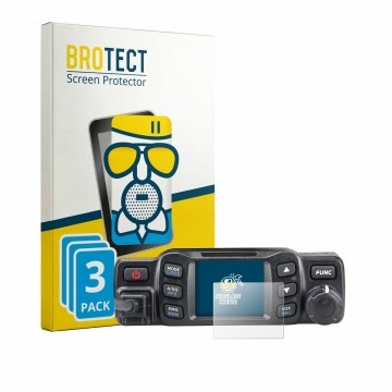 Front side of a product packaging with the brand logo BROTECT. Next to it is the device Albrecht AE 5900 Mini shown with the c