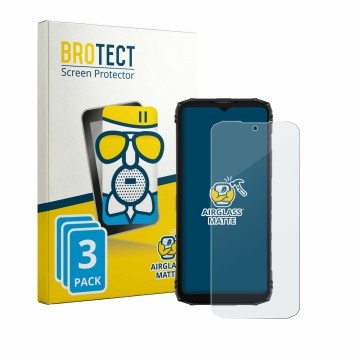 Parte frontale di una confezione del prodotto con il logo del marchio BROTECT. Accanto è raffigurato il dispositivo Doogee Bla