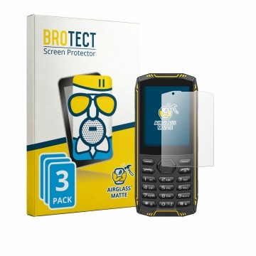 Front side of a product packaging with the brand logo BROTECT. Next to it is the device Ulefone Armor Mini 5 shown with the co