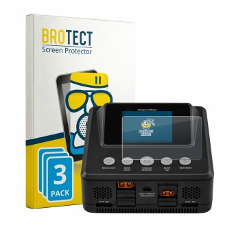 Parte frontale di una confezione del prodotto con il logo del marchio BROTECT. Accanto è raffigurato il dispositivo Spektrum S