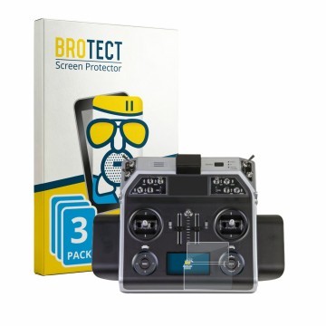 Vorderseite einer Produktverpackung mit dem Markenlogo BROTECT. Daneben ist das Gerät Graupner MC-26 HOTT mit dem zugehörigen 